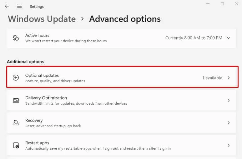 How to Update Sound Drivers on Windows 18 optional-updates