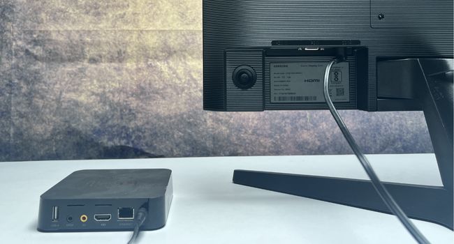 power adapter connection set top box and monitor
