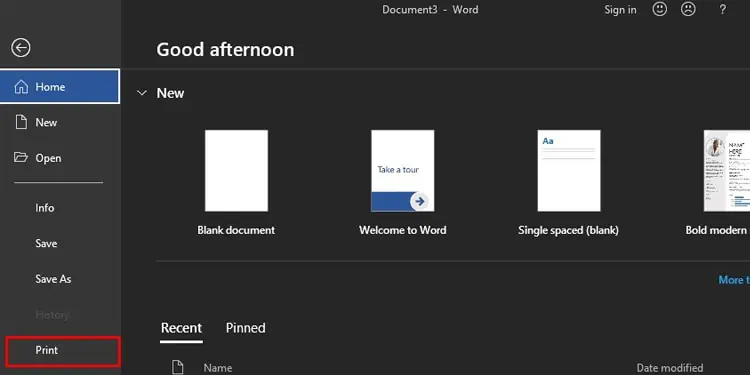print-option-in-ms-word