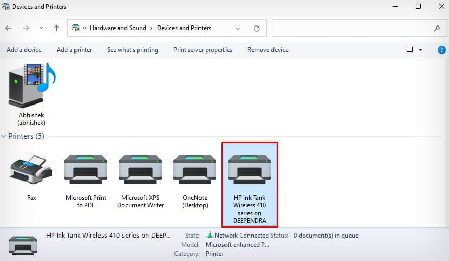 printer-installed-in-client-computer