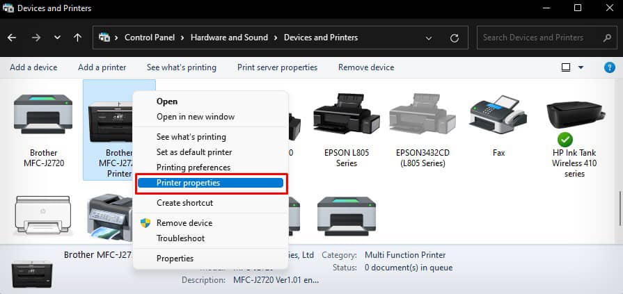 printer-properties-option