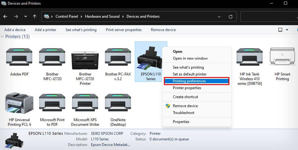 printing-preference-of-epson-printer