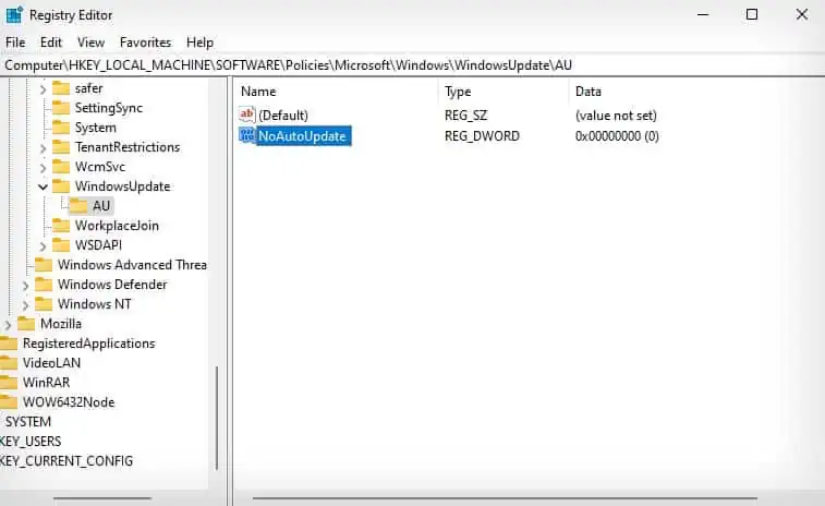 registry-noautoupdate-entry