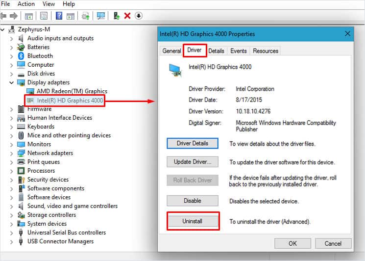 remove hidden drivers