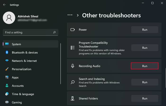 run-recording-audio-troubleshoot