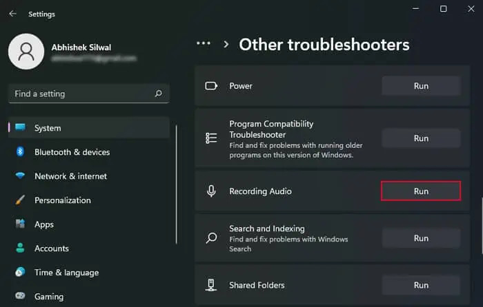 run-recording-audio-troubleshoot