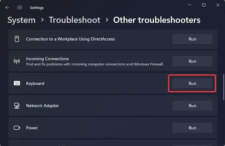 run-troubleshooter