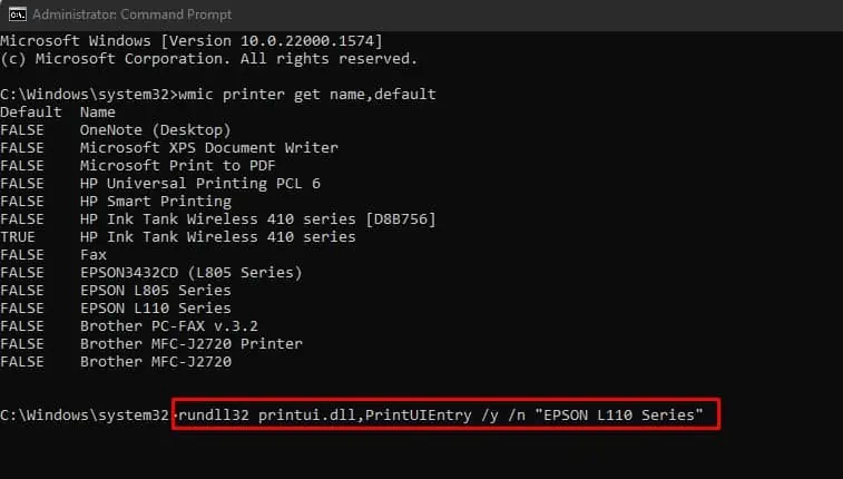 How to Set Default Printer? 4 Simple Ways 15 rundll-command-to-set-default-printer