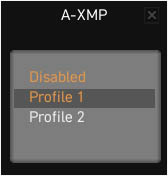 select an axmp profile