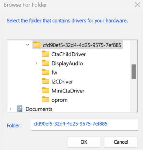 select the extracted file