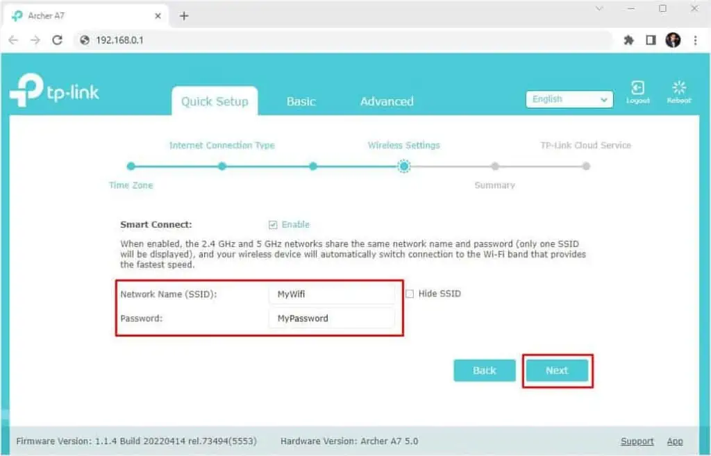 6 Ways to Fix WAN Connection Error 17 set-network-name-and-password-1024x657