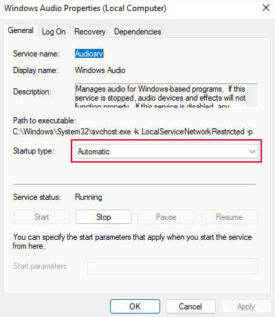 startup-type-automatic-windows-audio-service