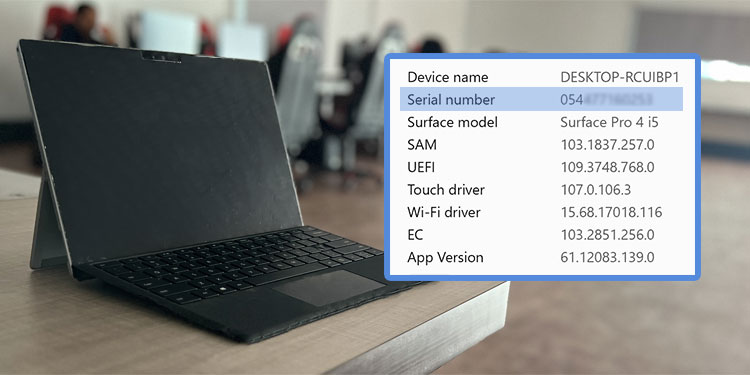 5 Ways To Check Serial Number On Surface Laptop
