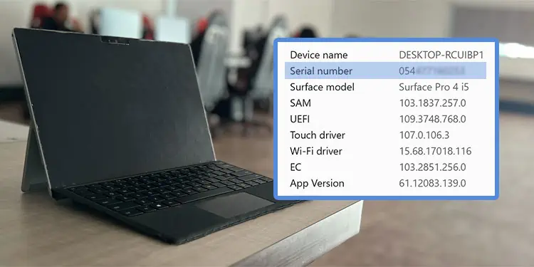 5 Ways to Check Serial Number on Surface Laptop