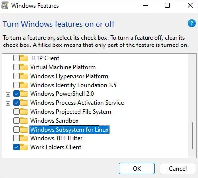 14 Ways to Fix Slow Computer Startup 16 uncheck-windows-subsystem-for-linux