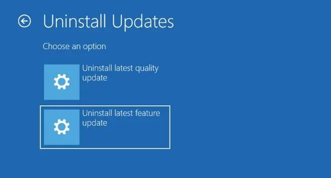 How to Fix Inaccessible Boot Device? 18 Possible Ways 75 uninstall-latest-feature-update