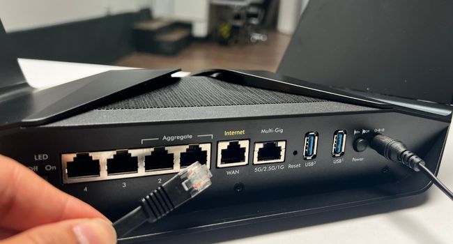 unplug ethernet from wan port