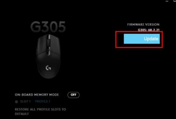 update mouse firmware logitech mouse lag