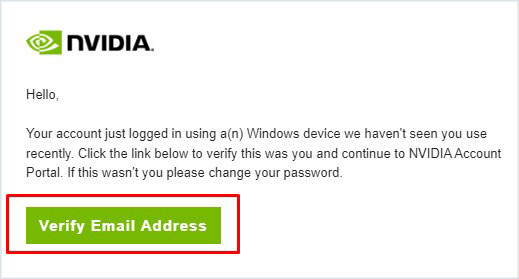 verify email address account locked