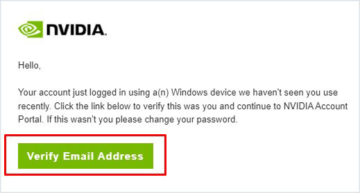 verify email address account locked