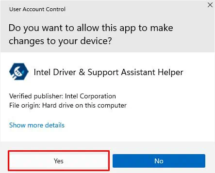 How to Update Sound Drivers on Windows 47 yes-to-intel-driver-and-support-assistant-helper