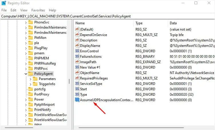 VPN Not Working on Windows? 11 Ways to Fix It 23 AssumeUDPEncapsulationContextOnSendRule