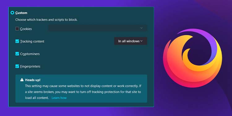 How to enable cookies in Firefox