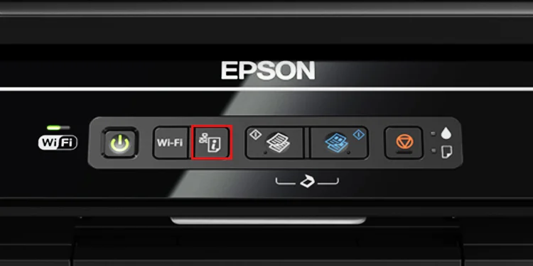 I-button-in-epson-printer