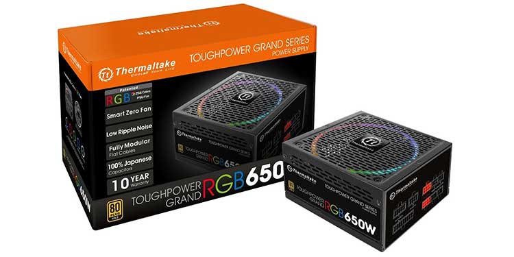 10 Best 650W PSUs for Gaming in 2023 7 Thermaltake-Toughpower-Grand-RGB-650W—Best-650W-PSU-with-an-RGB-Fan