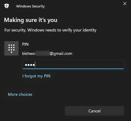 Windows-security-pin