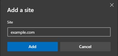add a site edge disallow javascript
