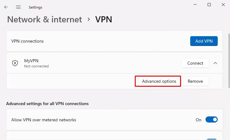 VPN Not Working on Windows? 11 Ways to Fix It 34 advanced-options-in-vpn