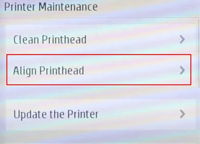 align printhead option