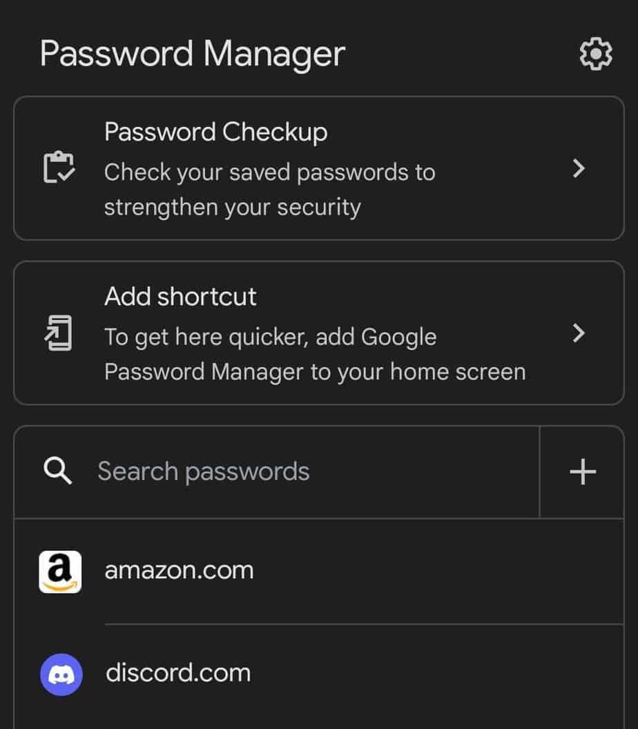 android chrome see saved passwords