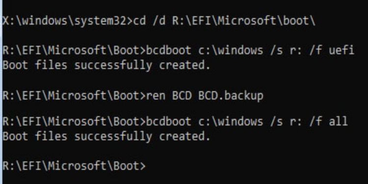 50 Most Used Commands on Command Prompt (With Examples) 57 bcdboot