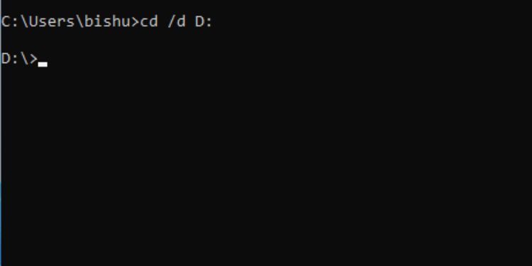 50 Most Used Commands on Command Prompt (With Examples) 6 cd