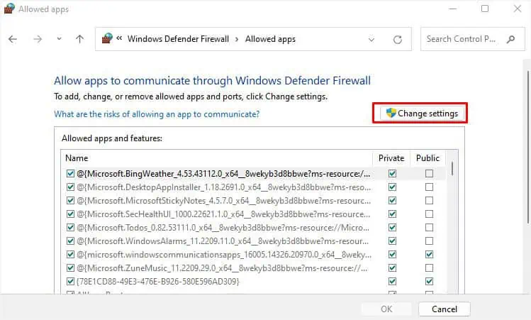 VPN Not Working on Windows? 11 Ways to Fix It 41 change-settings-in-allowed-apps