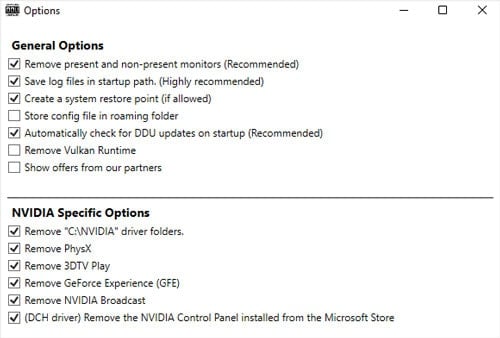 check-nvidia-specific-and-recommended-options