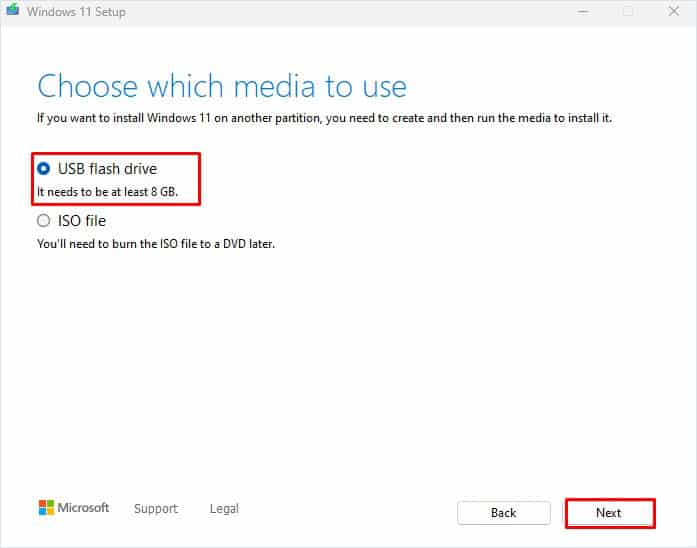 check usb drive problem when resetting the PC