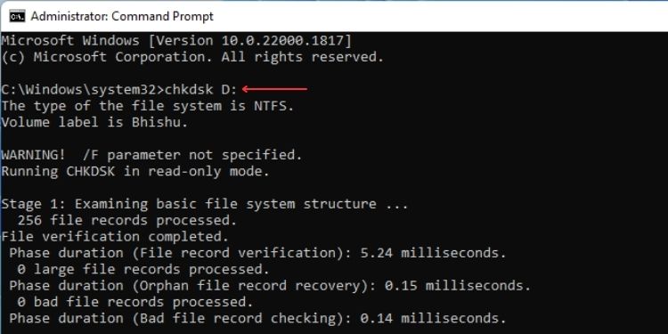 50 Most Used Commands on Command Prompt (With Examples) 14 chkdsk