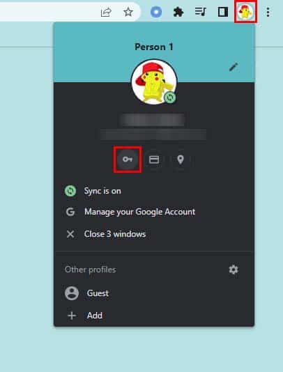 chrome password manager