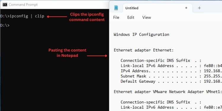 50 Most Used Commands on Command Prompt (With Examples) 7 clip