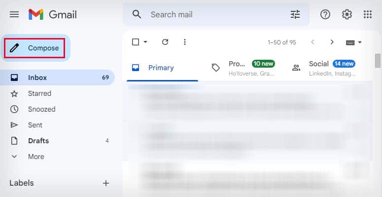 compose email in gmail