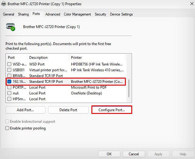 configure-port-of-brother-printer