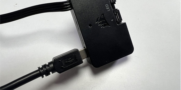 connect power cable to controller