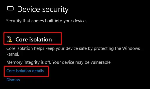 core-isolation-detail-memory-integrity-is-off