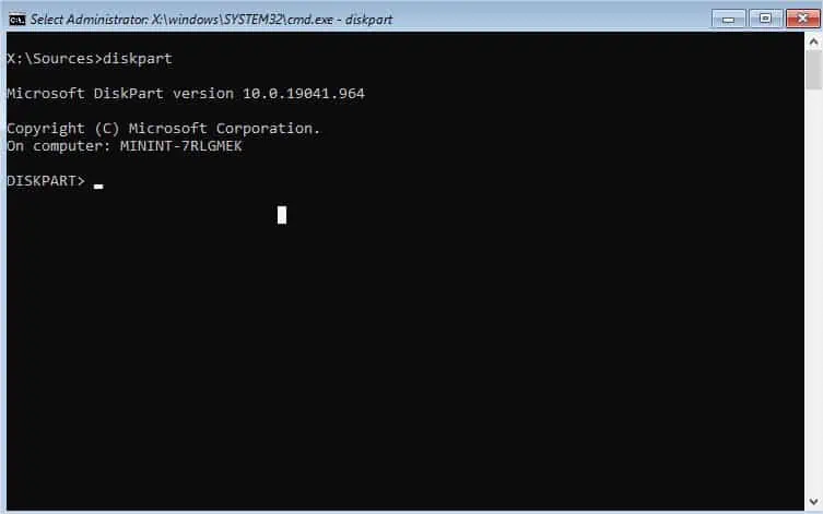 Fix: System Cannot Find Any Bootable Devices 29 diskpart-command