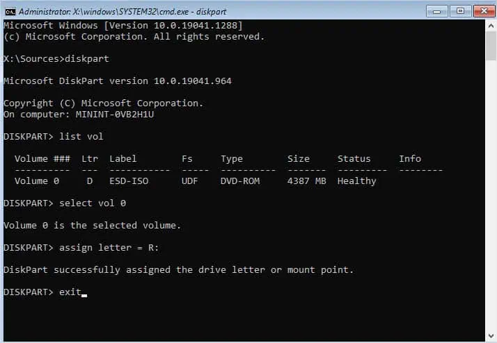 Fix: System Cannot Find Any Bootable Devices 27 diskpart-mount-point
