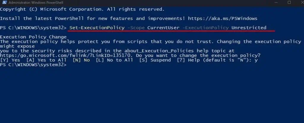 Windows 11 Search Bar Not Working? Here’re 10 Ways to Fix It 15 enable-powershell-script-1024x415