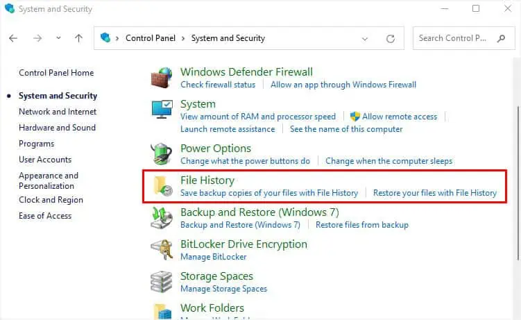 file-history-in-control-pane